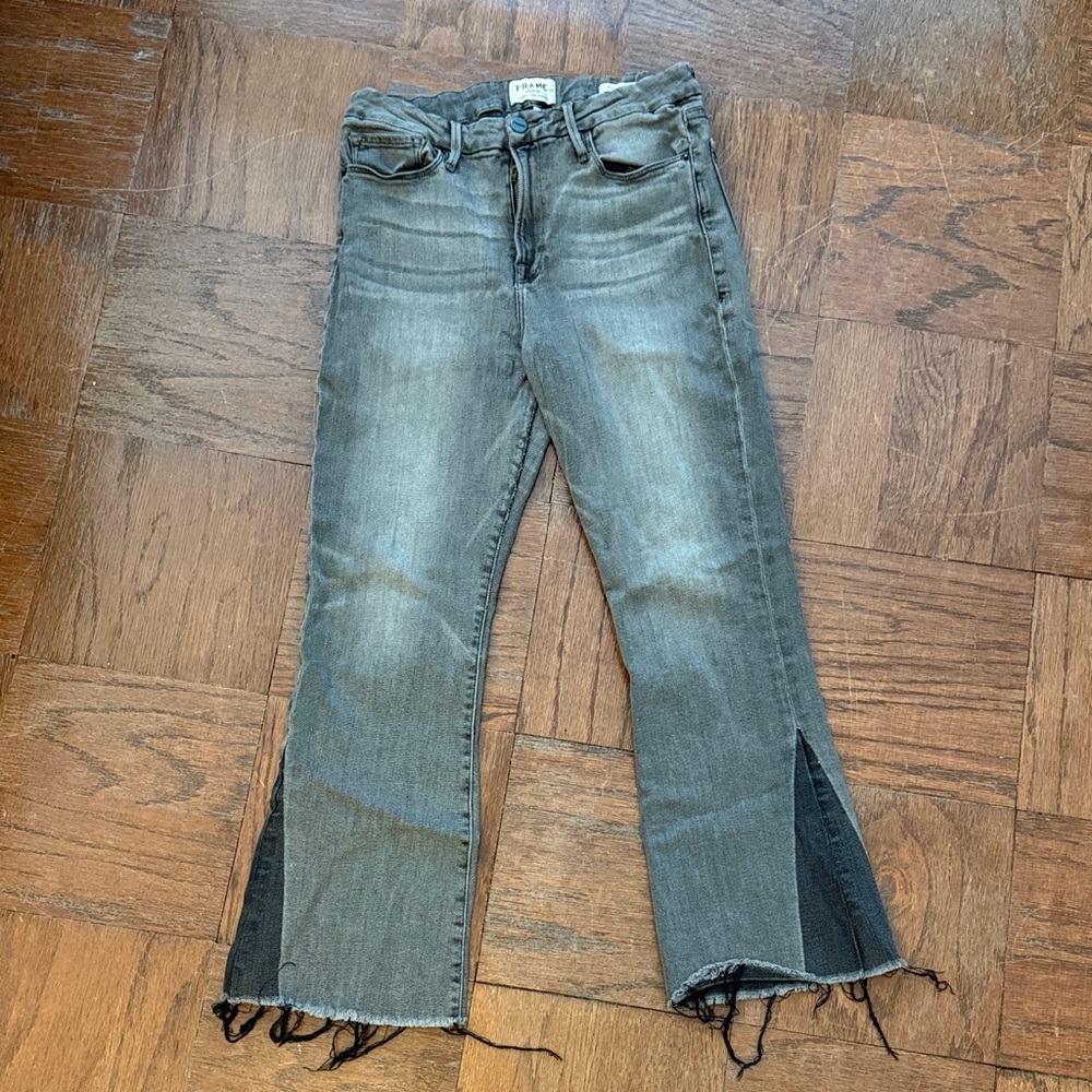 Frame Women’s Le Crop Mini Boot in Grey Size 31